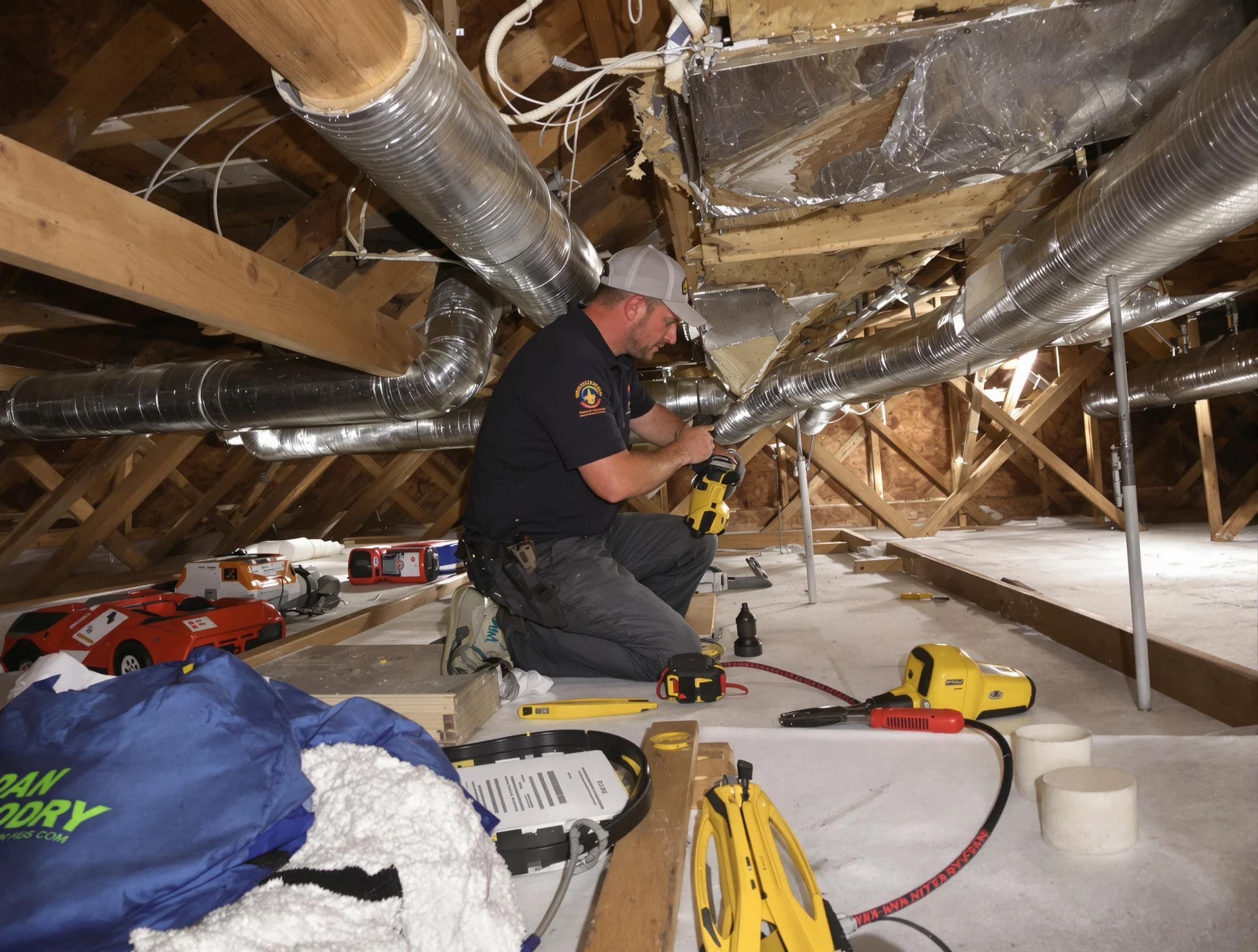 Professional air duct repair by Evans Air Duct Cleaning in Evans