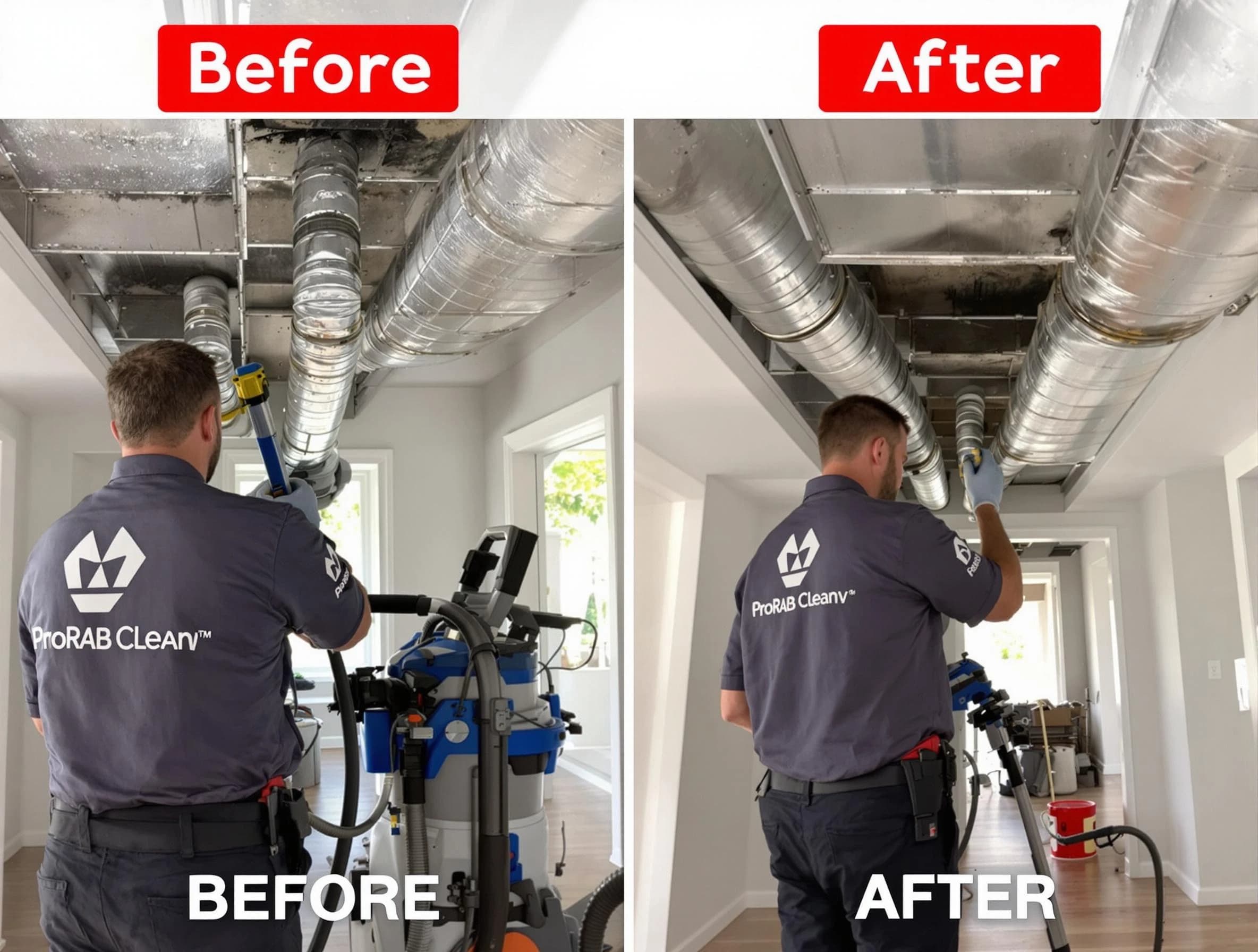 Evans Air Duct Cleaning expert performing thorough residential duct cleaning in a Evans home