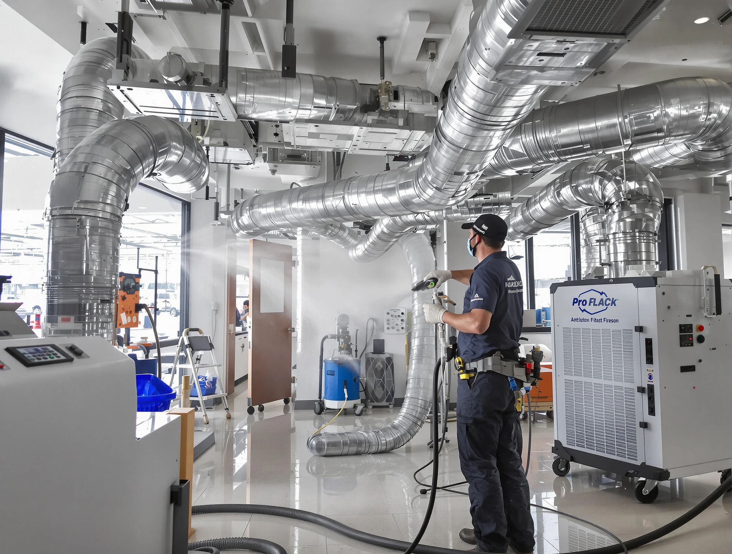 Negative Pressure Air Duct Cleaning in Evans