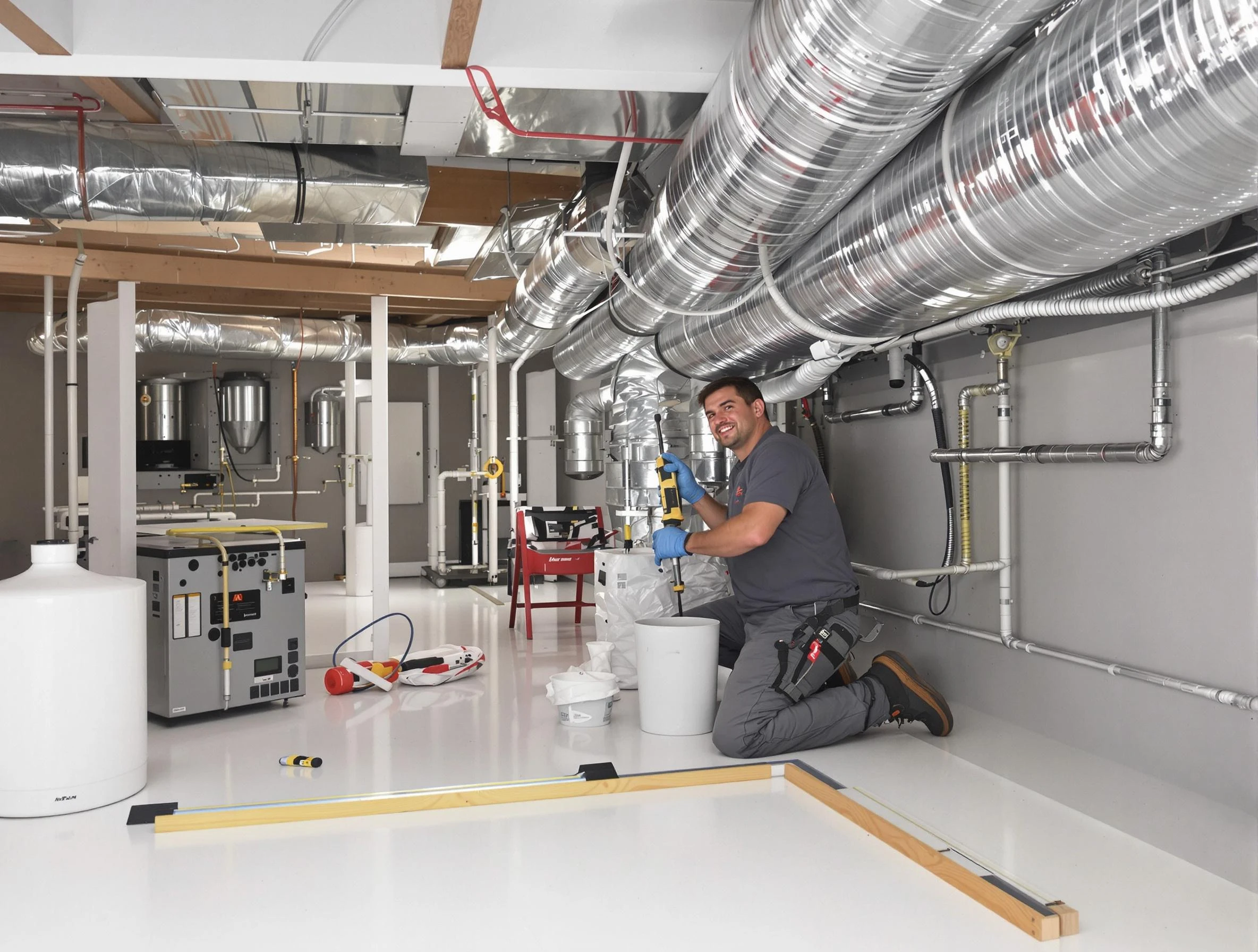 Professional duct sealing service by Evans Air Duct Cleaning in Evans